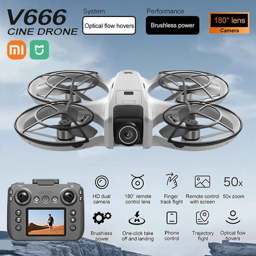Imagen 1 del producto Xiaomi Mijia MINI V666 Drone 4K profesional WIFI 5G Dron evitación de obstáculos altitud sin escobillas modo sin cabeza RC Quadcopter Juguetes