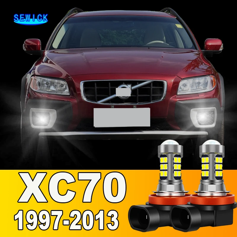 2 uds bombilla LED antiniebla delantera accesorios para Volvo XC70 1997-2013 2001 2002 2003 2004 2005 2006 2007 2008 2009 2010 2011 2012