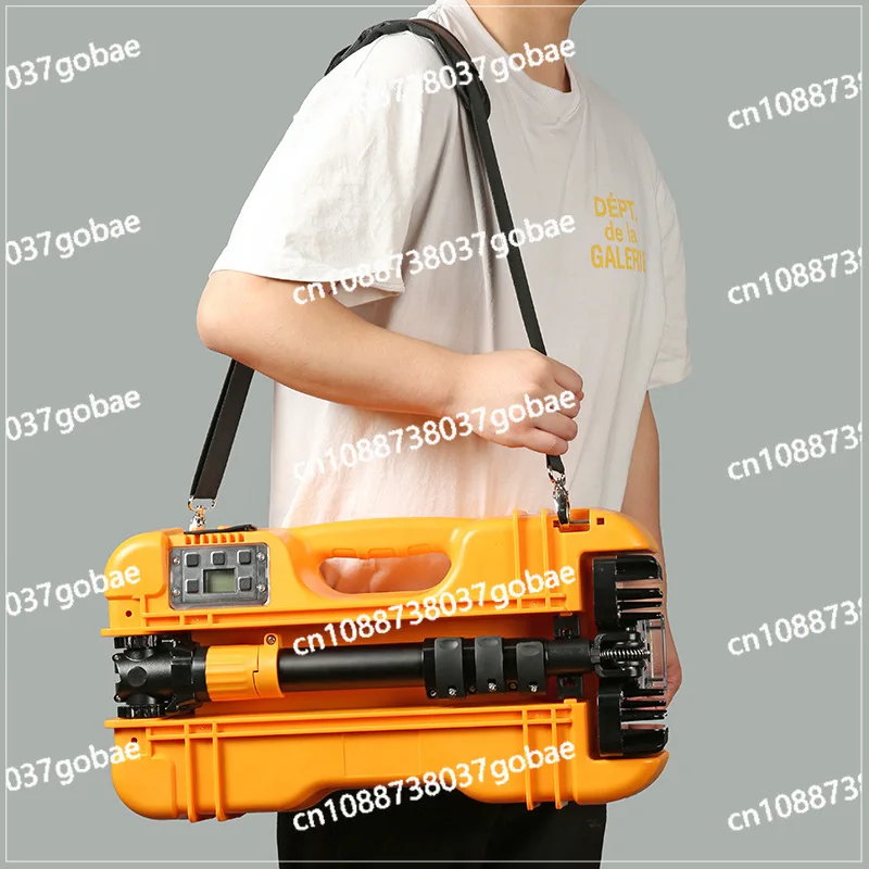 FW6116LED portable mobile work light lifting floodlight concentrating red, yellow and blue stepless dimming emergency light