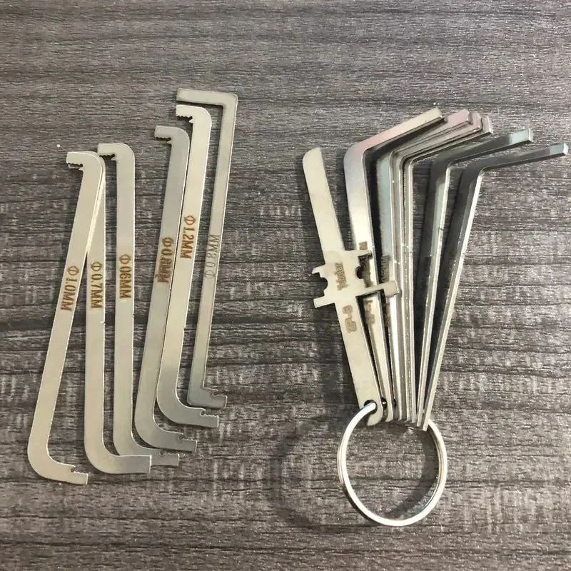 pratico strumento per fabbro di alta qualità 6 pezzi/kit strumento di tornitura sostitutivo/utensile per chiave di tensione a doppia testa