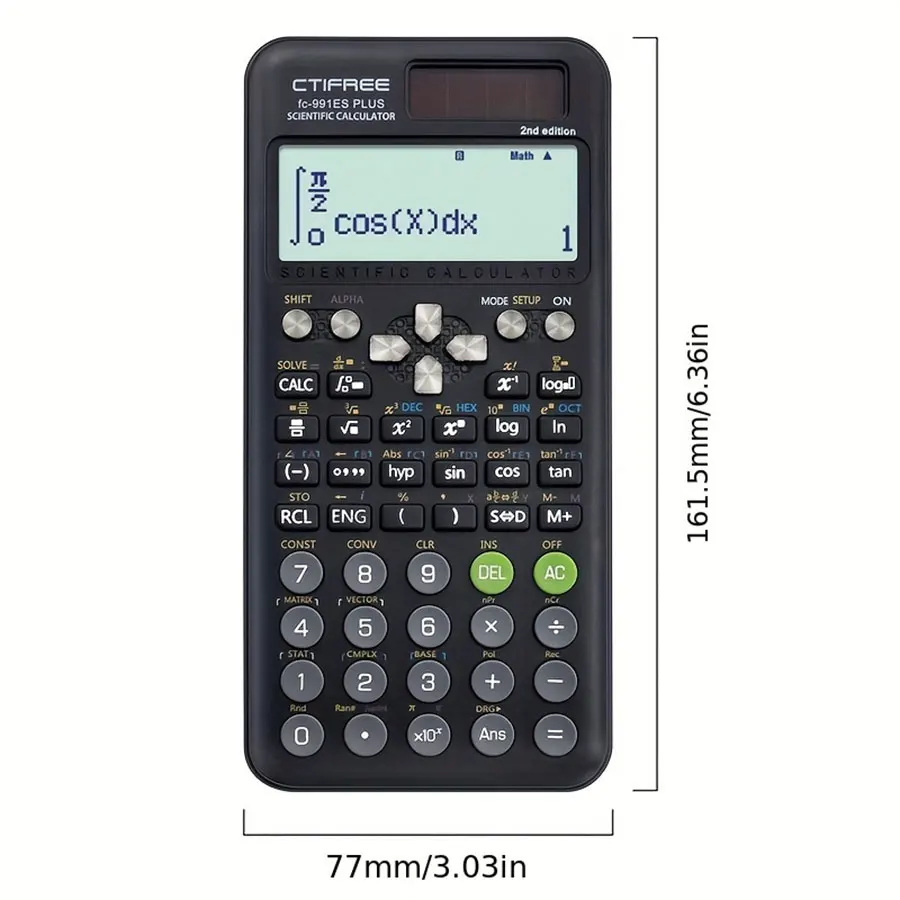 FC-991 ES PLUS Multifunctional science function calculator-417function Specially designed for student exams, economical packagin