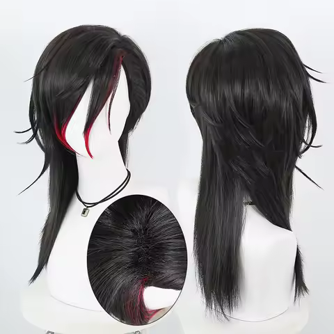 Anime Arcane 2 Vi Cosplay Wig Black Hair Game LOL Synthetic Fiber Hair For Women