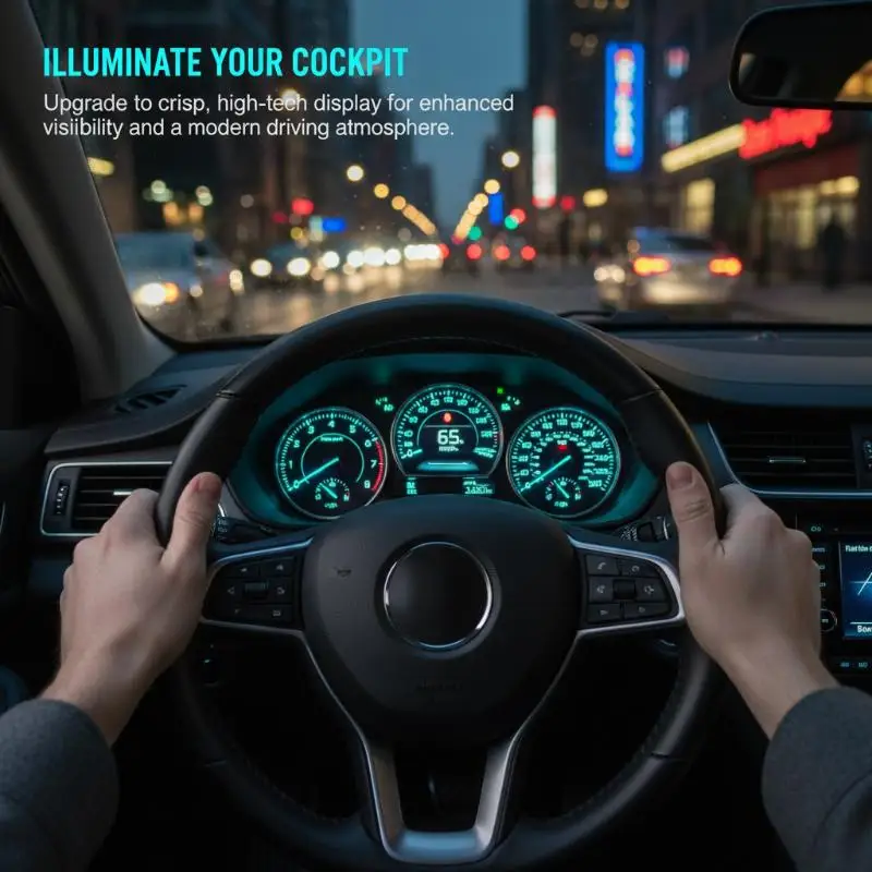 10pcs T5 LED Bulb 3014 2SMD Super Bright Car Interior Dashboard Instrument Lamp Silicone Auto Side Wedge Light