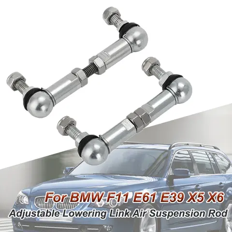 BMW 투어링 F11 E61 E39 X5 X6 용 조정 가능한 하강 링크 후면 에어 서스펜션로드 7 시리즈 또는 X5/6에 적합