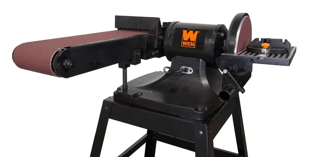 

Ленточная 6x48 дюймов и 9-дюймовая дисковая шлифовальная машина с подставкой — сверхмощная шлифовальная машина емкостью 3450 об/мин