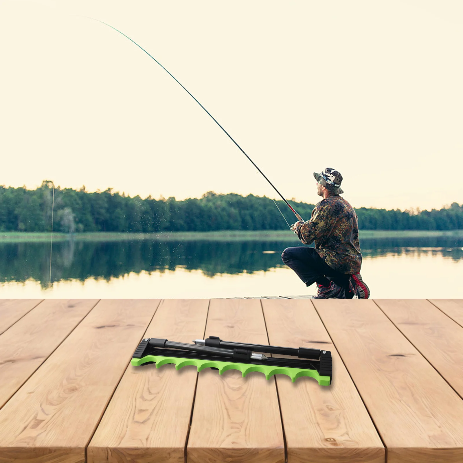 4 Leg 8 Rig Telescopic Fishing Rod Holder Zinc Alloy EVA Side Rest For Carp Fishing Angler Outdoor Equipment Accessories