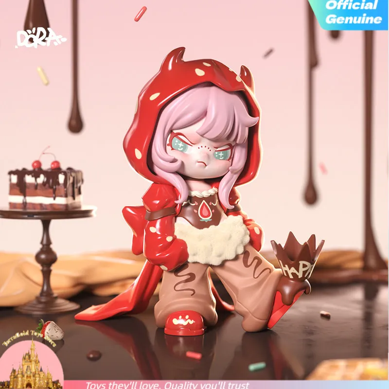 

DORA Devil Sweetheart Series Collectible Vinyl Figure Red Hood Style Anime Character Doll Desk Decor For Anime Figure Collectors