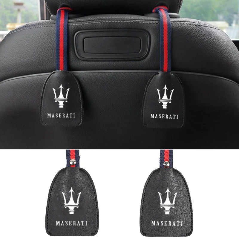 

For Maserati Ghibli Granturismo Quattroporte Levante Gransport Granlusso 3200 GT 4200 Gran Cabrio GC Coupe Car Seat Back Hooks