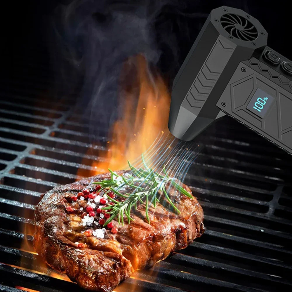 مروحة توربو كهربائية صغيرة محمولة باليد مع محرك بدون فرش للاستخدام الصناعي - سرعة الرياح 52 متر/الثانية و1800 دورة في الدقيقة #4