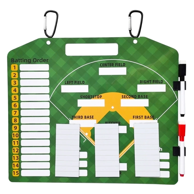 Baseball Lineups Board Baseball Lineups Card Dry Erases Baseball Coaching Whiteboard with Lineups Name Card Set