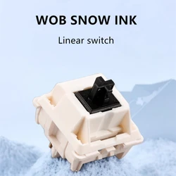 Wob Sneeuw Inkt Toetsenbord Schakelaar Hot-Swappable Lineaire As Voorgesmeerde Mechanische Keyboard As Mahjong Geluid Aangepast Diy