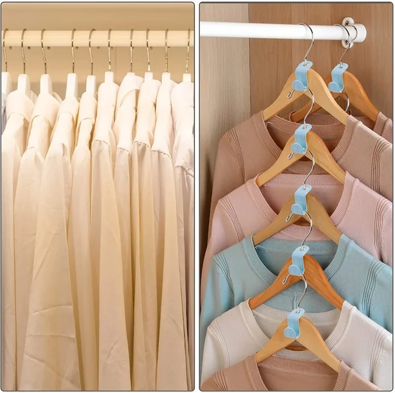 Clothes Hanger Connector Hooks，Cascading Hangers Saving Organizer Hanger Hooks for Stacking and Storing Plastic Hanger Hooks 20
