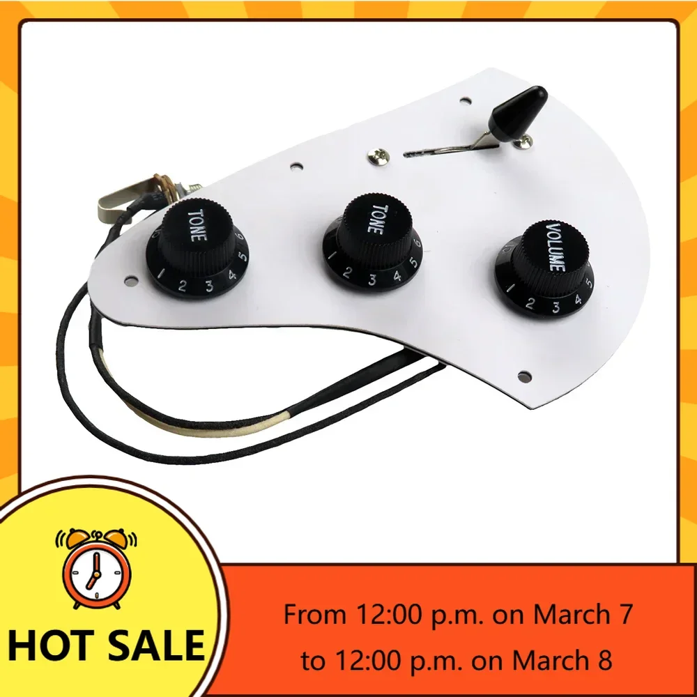 

Q-X Music Store-Guitar Pickup Harness with 3pcs 250K Copper Shaft Potentiometer Guitar Pickup