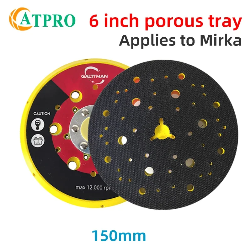 The 6-inch Dry Grinder Tray Is Suitable For The Milka Sander Base With Sticky Sandpaper And Porous Dust Vacuuming Discs