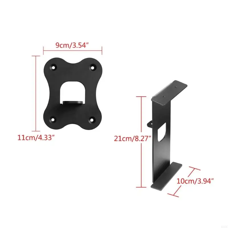 83CC Metal Speaker Mounts Brackets Loudspeaker Wall Mounted Shelf for Level Household Speaker