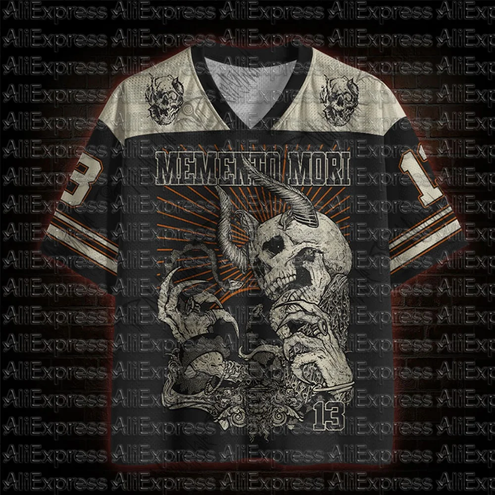 2026 New Movie Sports Fashion Adult and Children's Short Sleeve V-neck Street Eye Clothing Gothic Style Horror Fans Gift