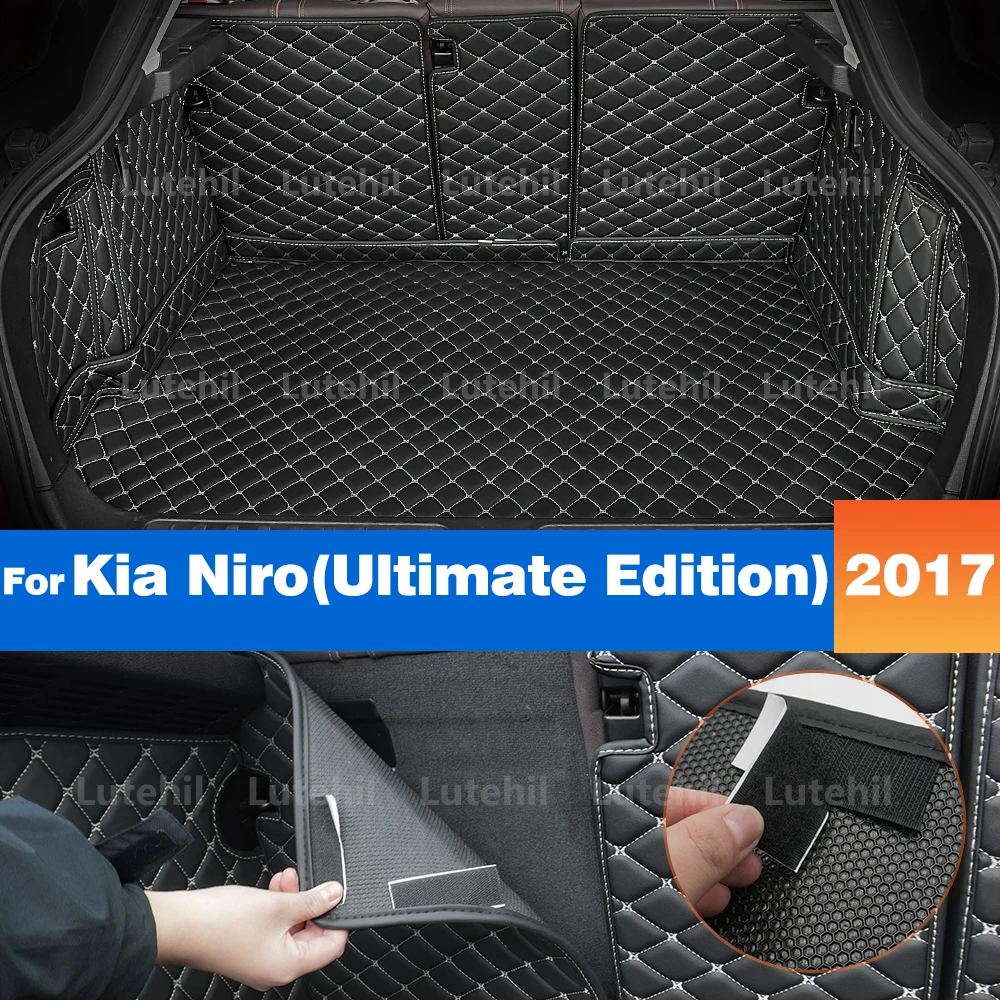 

Подкладка багажника для Kia Niro (Ultimate Edition) 2017 аксессуары всепогодный коврик в багажник ковер с защитниками спинки грузовой коврик