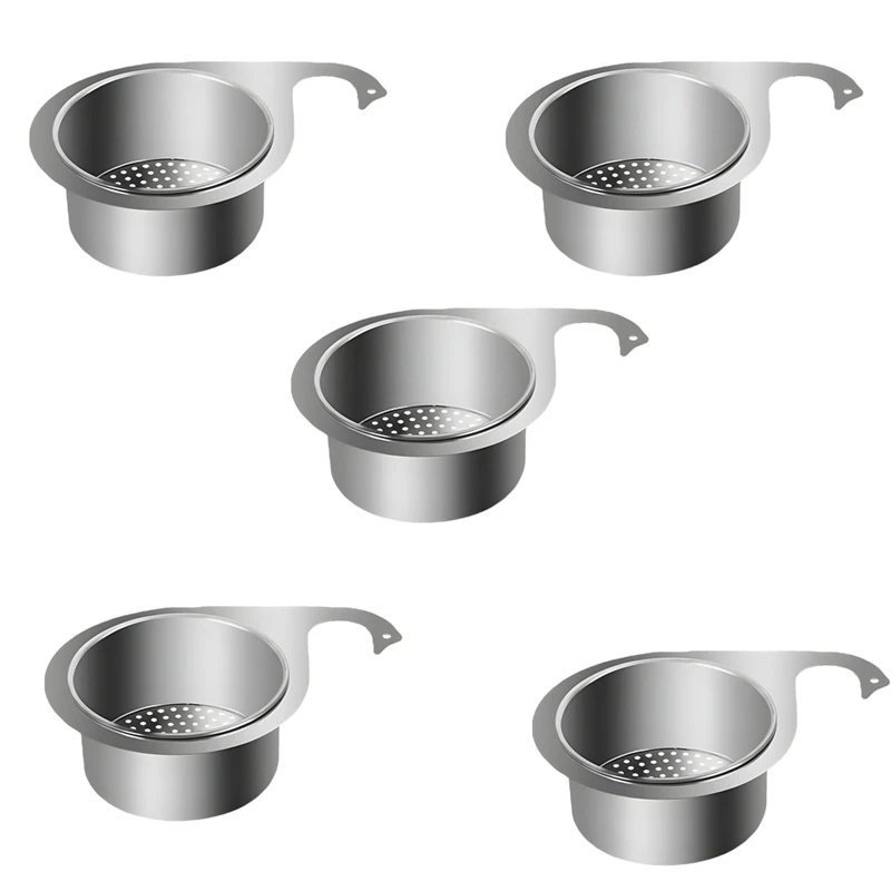 Swan Filter Basket Stainless Steel Sink Drain Basket Kitchen Supplies Storage Basket Filter Rack