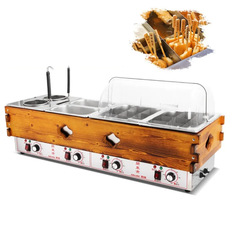 Máquina de cozinhar surround de madeira Auden Kanto Máquina de cozinha de panela quente controlada eletronicamente de aço inoxidável