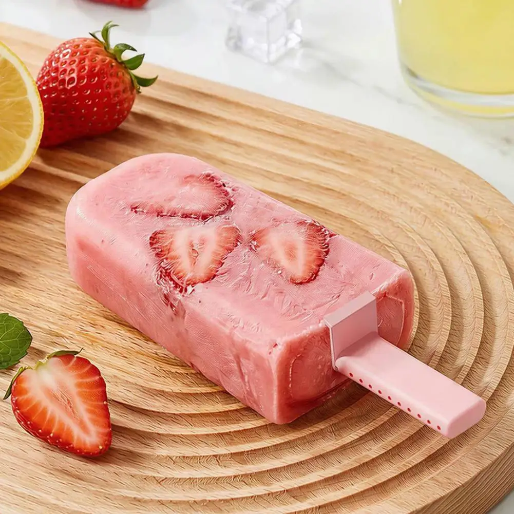 Dishwasher Safe Ice Molds 5pcs Silicone Ice Cream Molds Set Reusable Moulds for Homemade Ice Pops Bright Colorful Dessert Frozen