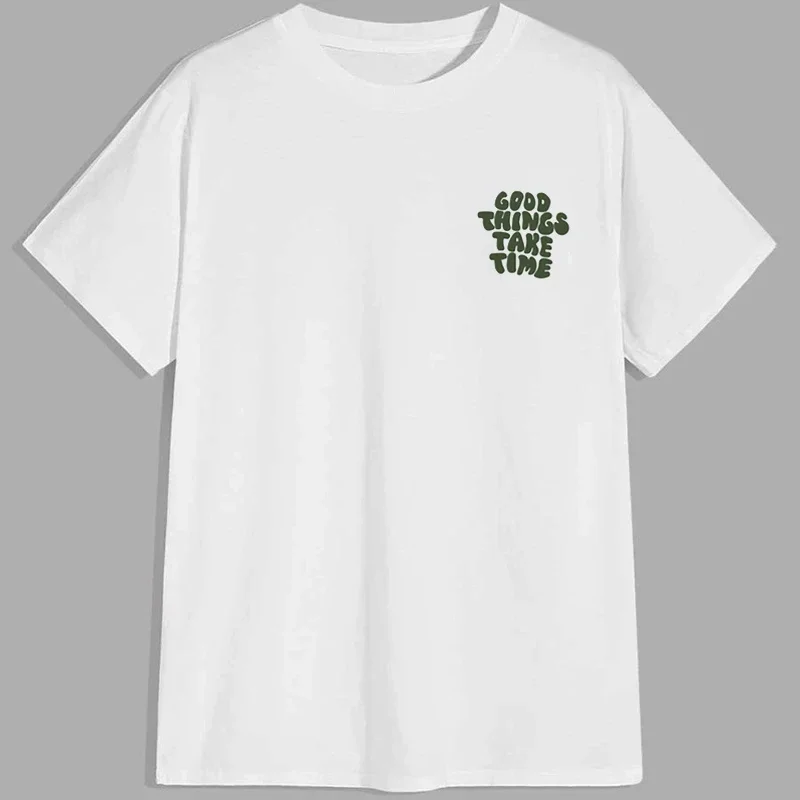 

Мужская летняя футболка 2026: Новинка, модная, свободная, дышащая, с круглым вырезом, с буквенным принтом, с коротким рукавом, для повседневного спорта и уличного стиля