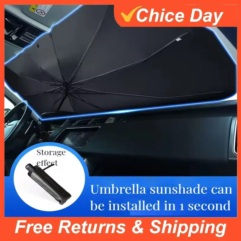 

Car Sun Shade Protector Parasol Auto Front Window Sunshade CoversSun Protector Interior Windshield Protection Accessories Amagi