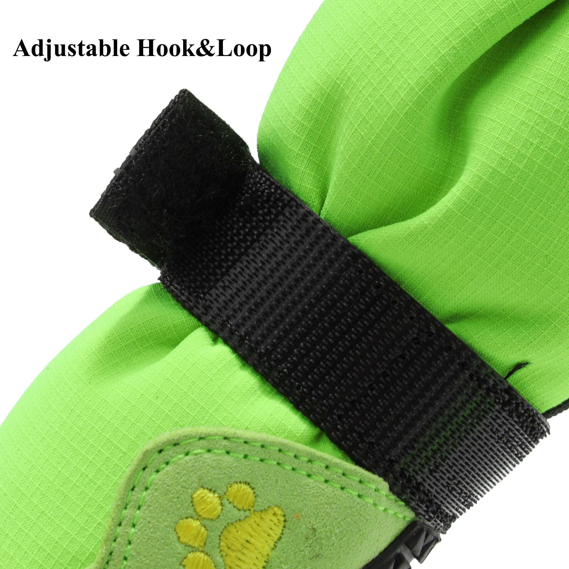 Dog Booties Waterproof High Tops 4Pcs Dog Shoes for Medium Large Dogs Rugged Anti-Slip Paw Protector Boots Rain Snow Winter Use