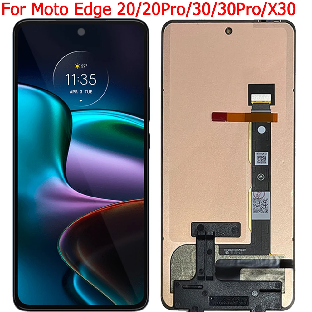 For Motorola Edge 20 20Pro 30 30Pro X30 LCD Display Touch Screen Digitizer Assembly For Moto Edge X30 30 Pro 20Pro LCD