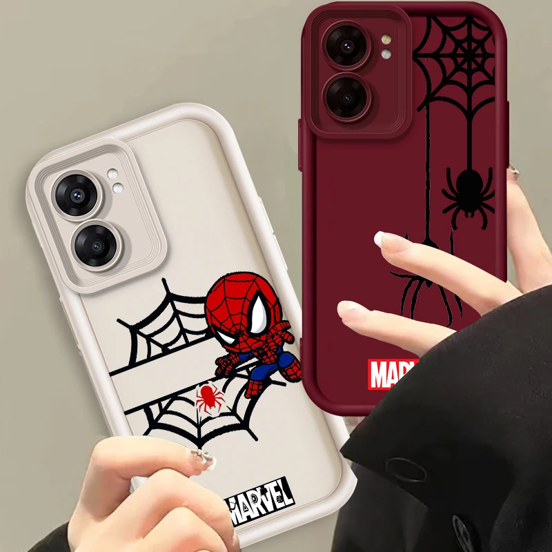 Spider-Man Popular Art Marvel Eye Ladder For OPPO Find X5 X3 A58 A57 A55 A53 A54 A92 A74 A78 A98 A16 A94 A76 A72 5G Soft