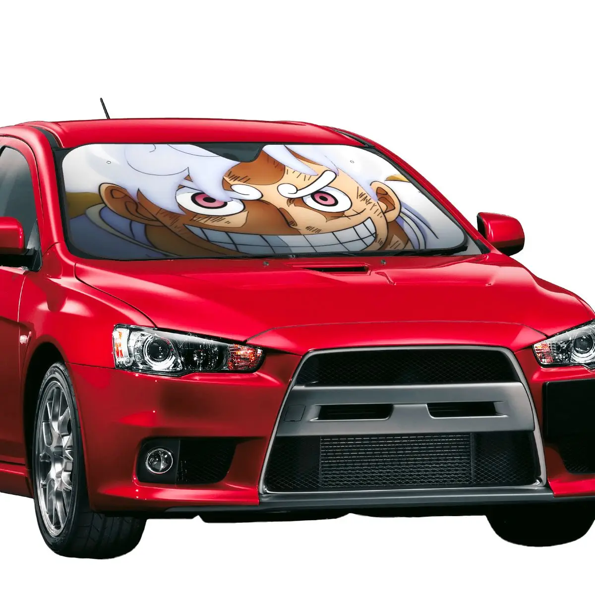 Luffy Anime Gear 5 Windshield Sunshade Foldable Cover Front Block Window 70x130cm Sun Visor Blinds Sun Shade Protect