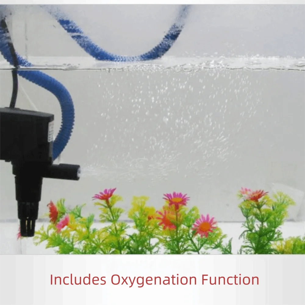 

Настенные фильтры для аквариума, бесшумный встроенный фильтр-водопад, 3-в-1, циркуляционный циркулирующий очиститель воды для дома