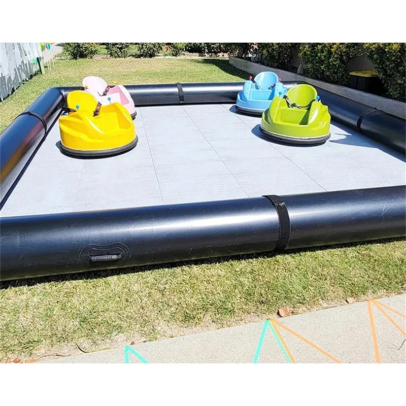 Race Track Inflatable Outdoor Soft Play Bumper Car Flooring Inflatable  Go Kart Race Tracks For Fun (Not Included Bumper Cars)