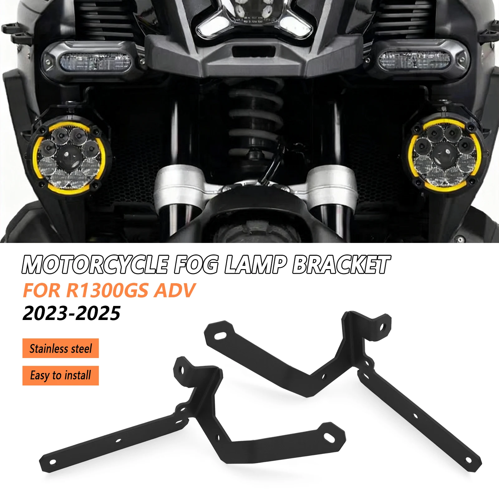 For BMW R1300GS ADV R 1300 GS Adventure R1300 GS 2023 2024 2025 Motorcycle Fog Light Led Bracket Auxiliary Lights Holder Support