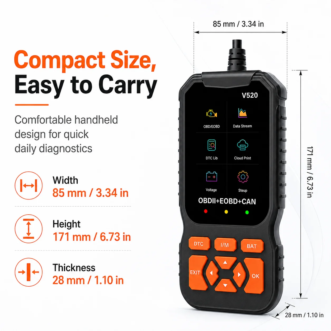 V520 Obd2 Scanner & El-50448 T - огляд і ціна Obd2 Scanner Mileage Correction