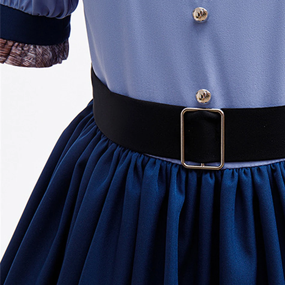 ديزني زوتوبيا 2 جودي هوبس تأثيري فستان الأميرة الفتيات ضابط الأرنب دور اللعب فستان الأطفال كرنفال حفلة عيد ميلاد زي