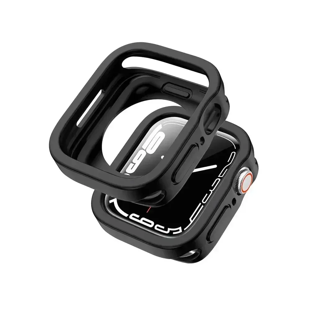 Funda para Apple Watch 8/7/6/SE/44mm 5/4 40mm, Protector de TPU suave a prueba de golpes, cubierta de parachoques para iWatch 8 45mm 41mm, accesorios