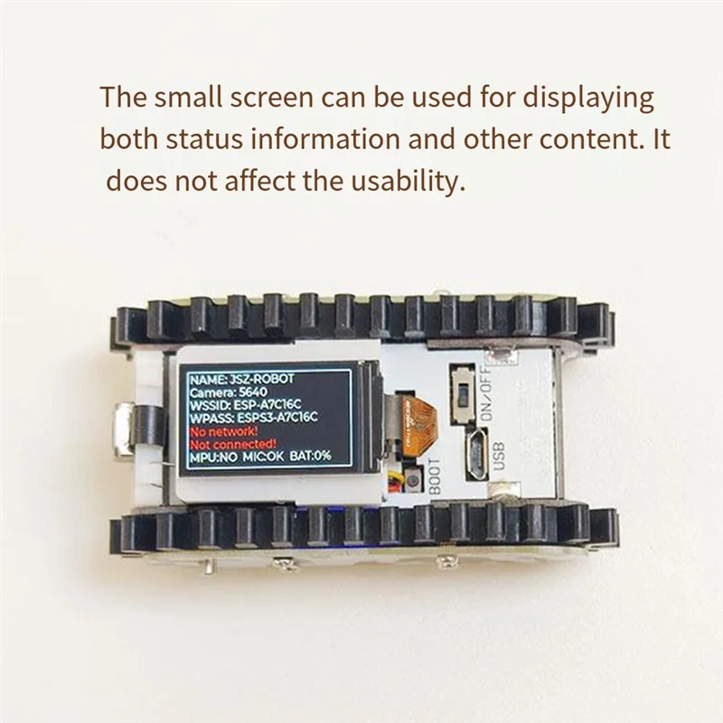 A73E-Mini Esp32 RC tanque modelo Wifi Fpv transmisión de imagen Esp32 Placa de desarrollo Control RC