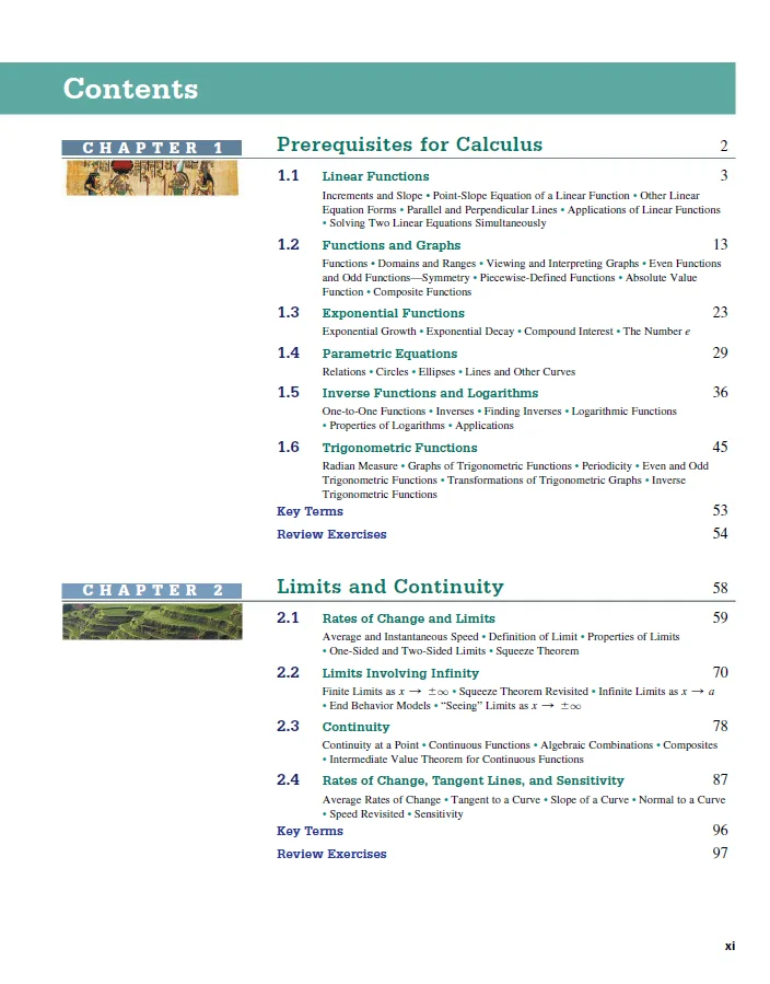 Cálculo: gráfico numérico Algebraic 5th