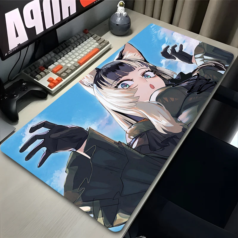 Virutal Idol Mouse Pad Laptop Kawaii Hololive Juufuutei Raden Keyboard Pad PC Gaming Accessories Desktop Mat Anime Girl Mousepad
