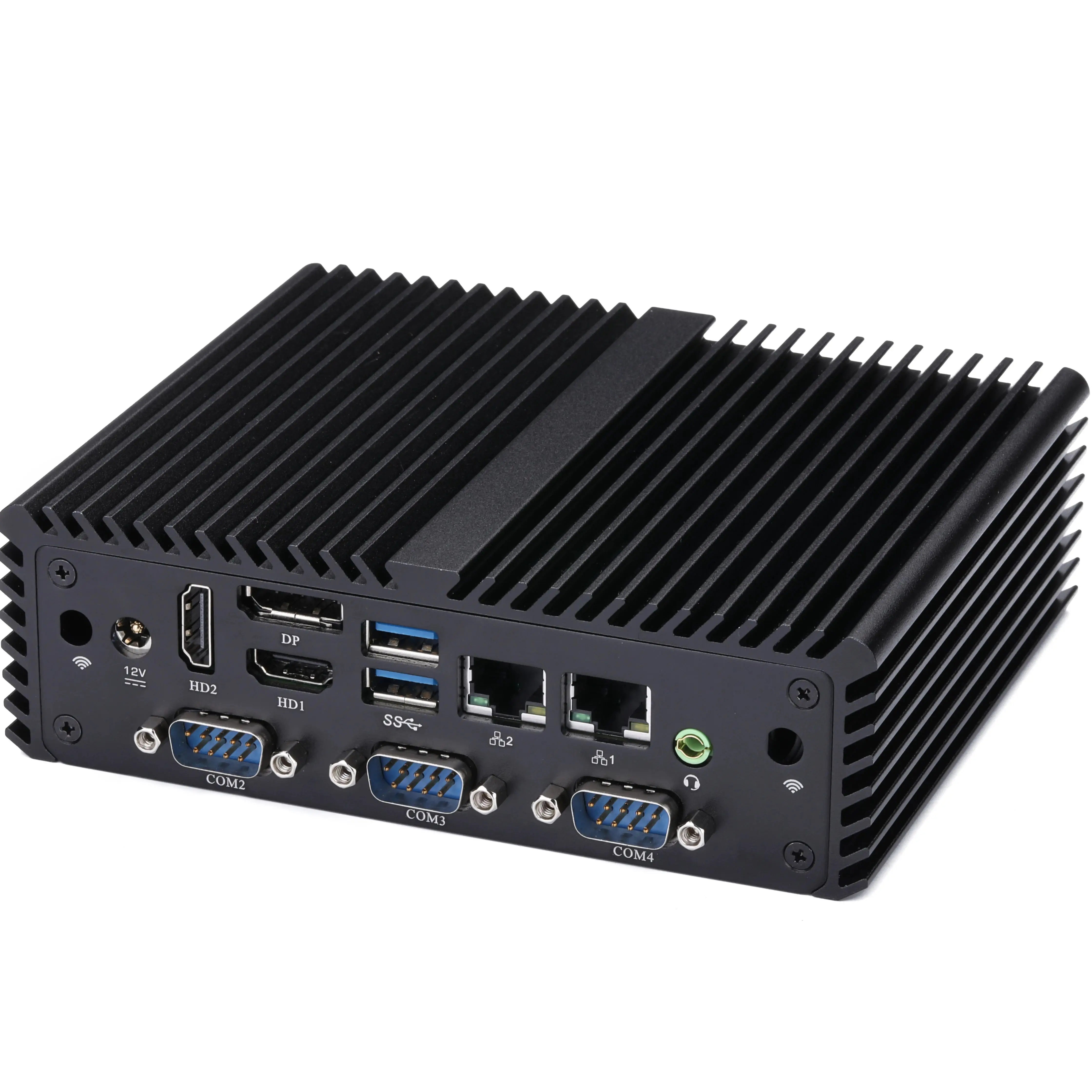 Kansung K177P Pentium J3710 Quad Core Processor DDR3L Socket fino a 8G con 2 LAN Fanless 12V 3A Mini PC