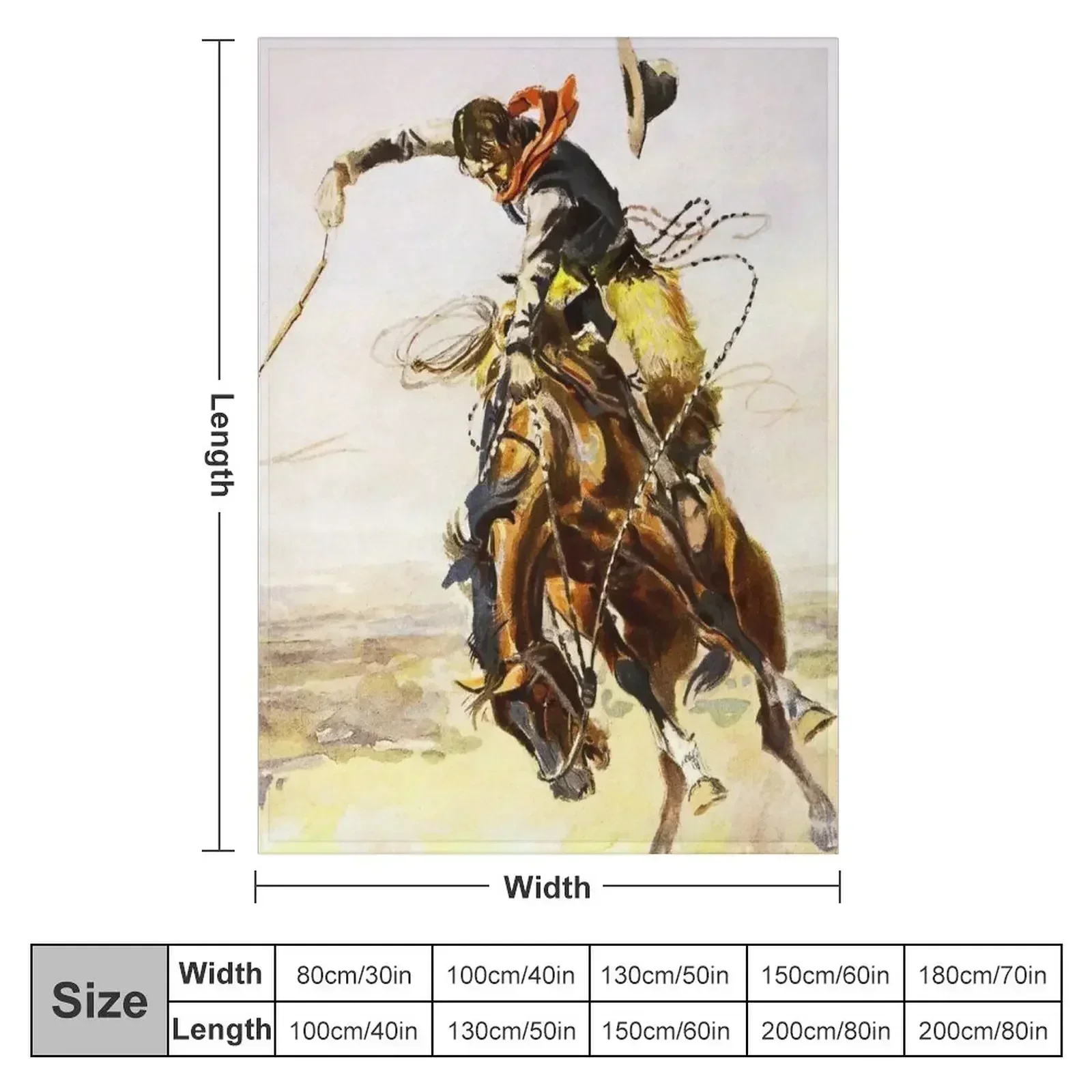 “A Bad Hoss” by Charles M Russell Throw Blanket valentine gift ideas Thermal Soft Beds christmas decoration Comforter Blankets
