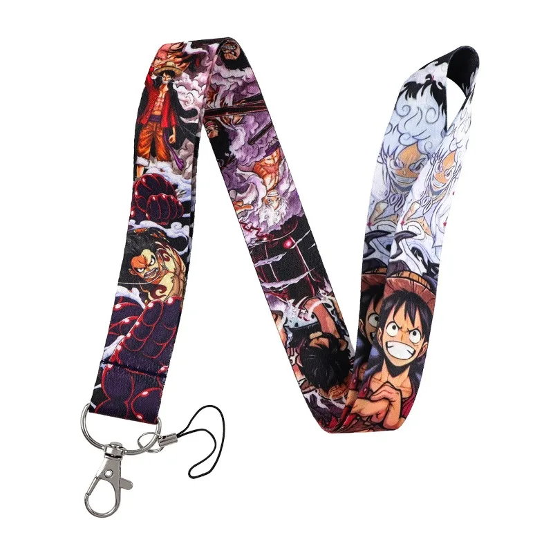 One Piece Anime-Charakter Nika Luffy Zoro Cartoon Handyband Kreatives Anti-Verlust Langes Schlüsselband Zubehör Lanyard Geschenk – Detail 3