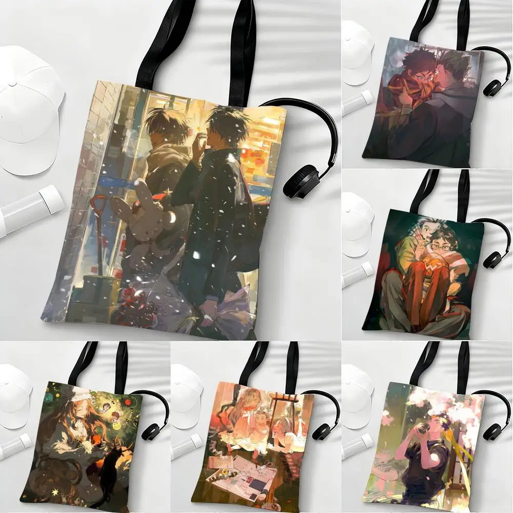 

illustrator I-Inairrr Storage Bags Lightweight Eco Friendly Fashionable Multi Purpose Large Capacity Canvas Shoulder Tote