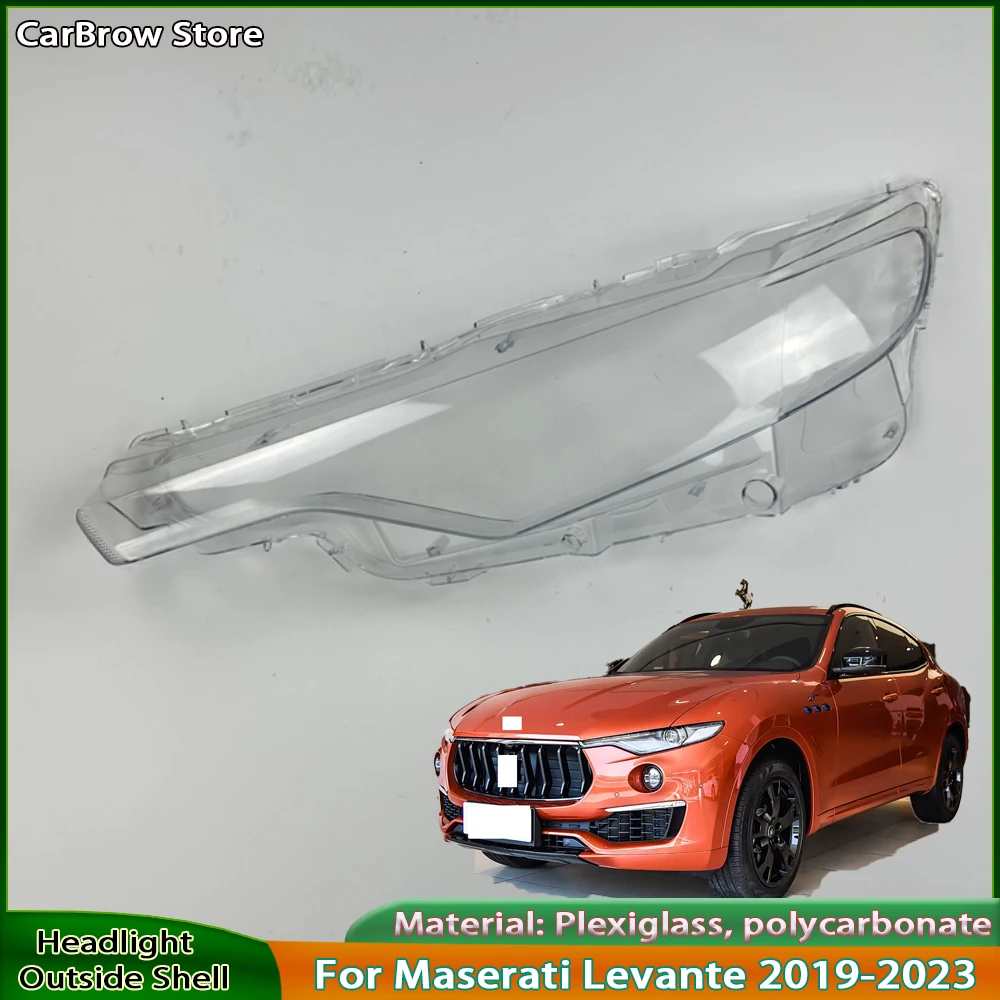 

For Maserati Levante 2019 2020 2021 2022 2023 Headlight Lens Cover Transparent Lampshade Headlamp Shell Plexiglass