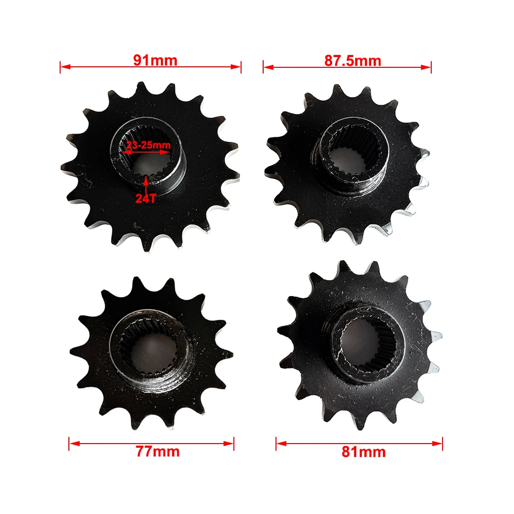 Front Drive Sprocket 14/15/16/17/19/ Tooth For GY6 125cc 150cc Quad Dirt Pit Bike ATV Buggy 428 Chain 17/19T For 200cc 250cc UTV 2