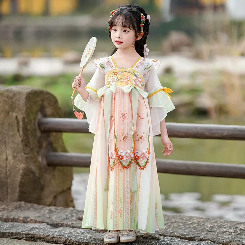 Kids Hanfu Dress Cosplay Chinese Girls Hanfu Fairy Dress Chinese Skirt Princess Ancient Perform Costume Vestido Birthday Gift