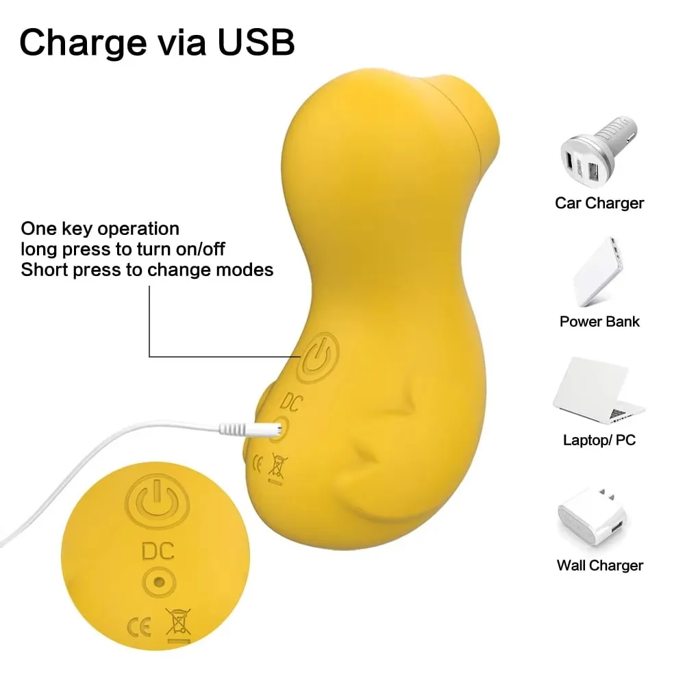 Oral Masturbator Female Sex Toys Clitoris Stimulator Duck Vibrating Sucker Vaginal Nipples Sucking Clitoral Vibrator for Women - view 4