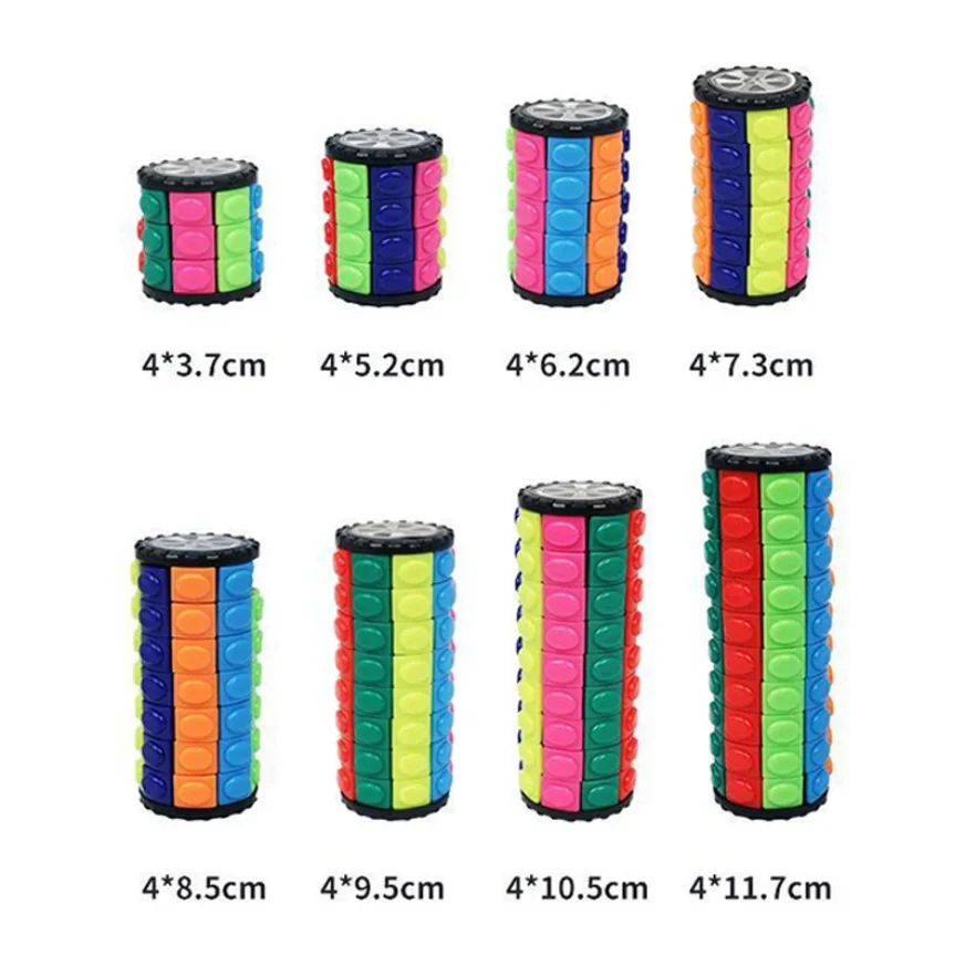 Tour de Cube de maïs magique 3D, Puzzle, roue de Cube de vitesse, jeu rotatif, jouets cylindriques pour enfants, cadeaux éducatifs, Cube Cagic