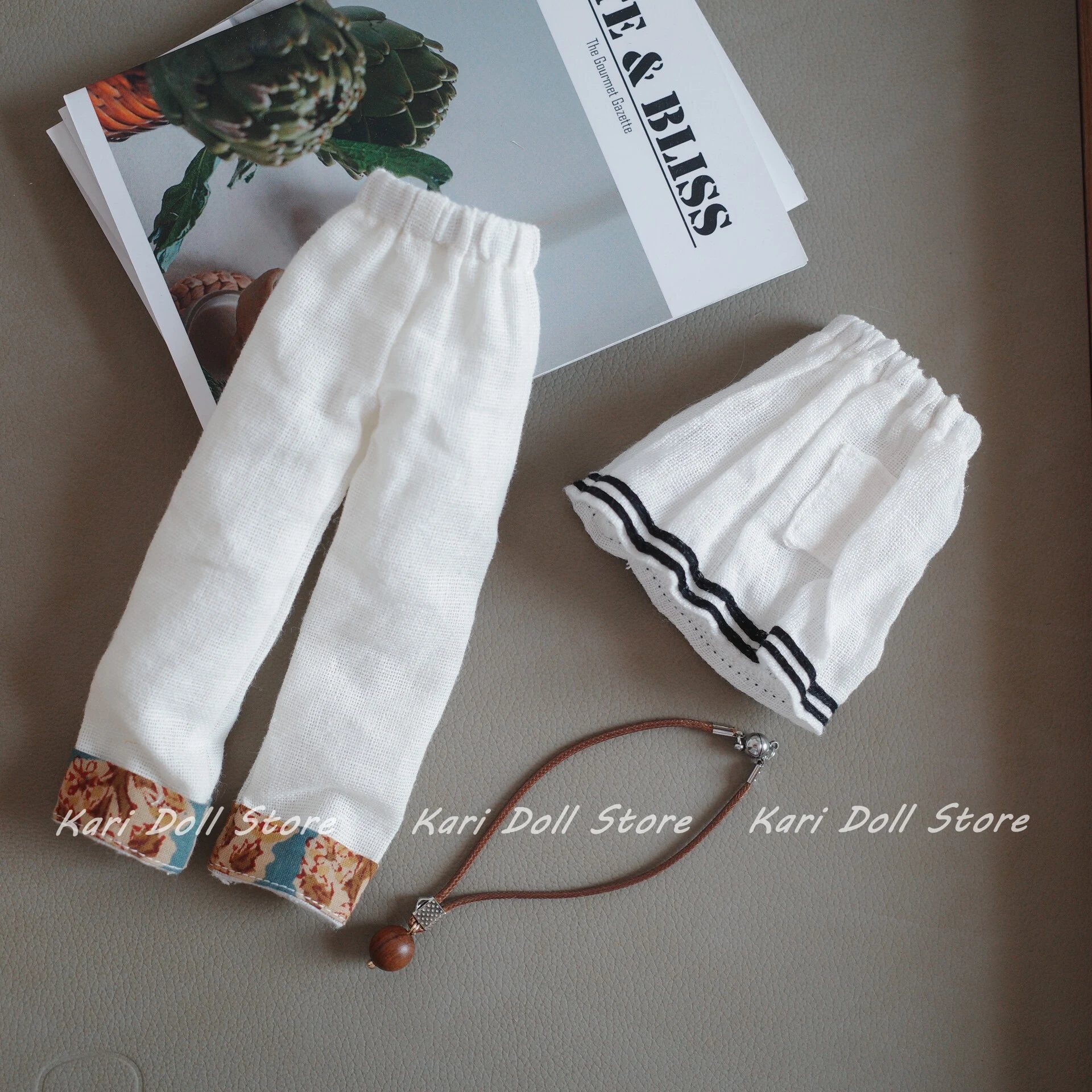 Kari poppenkleding en rokken Japanse stijl cool touch ketting en tube top broek set voor Landazz Landoudou Doll