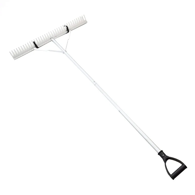 Garden tools floating weed lake rake pond weed rake aluminum grass leaves scraping agricultural flat sand